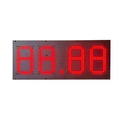 China Wireless Control Waterproof 12Inch Gas Price LED Sign With Aluminum Plate Shell for sale