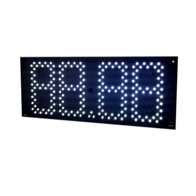 China 7 Inch White Digital Number Display Board 7 Segment LED Oil Price Display for sale