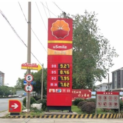 China 888,88 la exhibición 7 del precio de la gasolinera LED avanza lentamente muestras del precio de la gasolina de Digitaces LED en venta