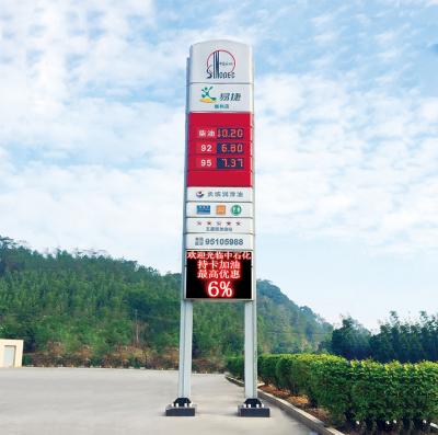 China DC24V LED Gas Price Signs Outdoor 8888 Digital Module Led Gas Station Price Signs for sale