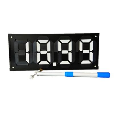 China Manual Price Adjustment, Reflective And Transparent Fuel Price Display Panel Of Gas Station for sale