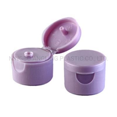 China Yuyao Cheaper 24410 Ribbed Plastic Flip Top Cap in Colors Customized Request Customization for sale