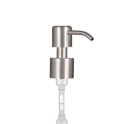 China Shiny Sliver Aluminum 28/410 Lotion Pump for PP Bottles Durable and Stylish Design for sale