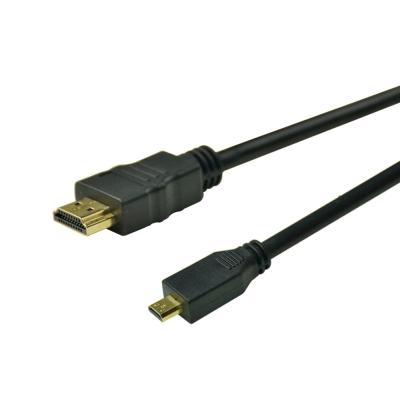 China SIPU Micro HDMI para HDMI Cable 1080P / 3D para câmeras digitais Telefone celular HD TV Conexão à venda