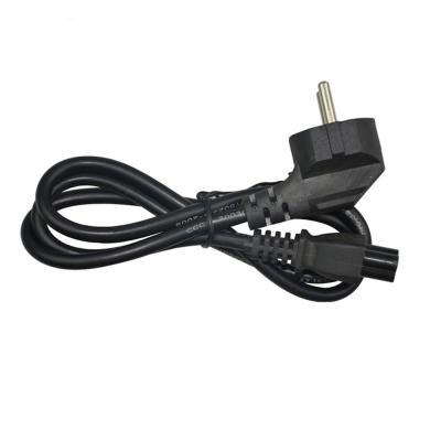 China Copper PC Laptop Power Cord 3 Wire 3 Pole European Power Cord 220v 110v for sale