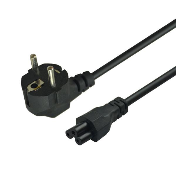 Quality Home Appliance EU Power Cord 3 Pin Computer Power Cable 1mtr-2mtr for sale