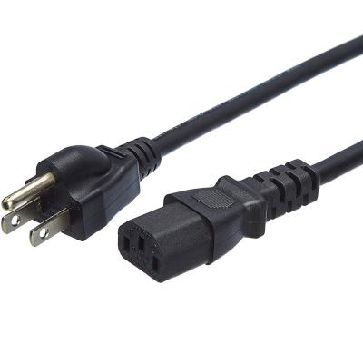 China Copper 3Pin Plug Laptop USA Power Cord America Power Cord  220VAC for sale