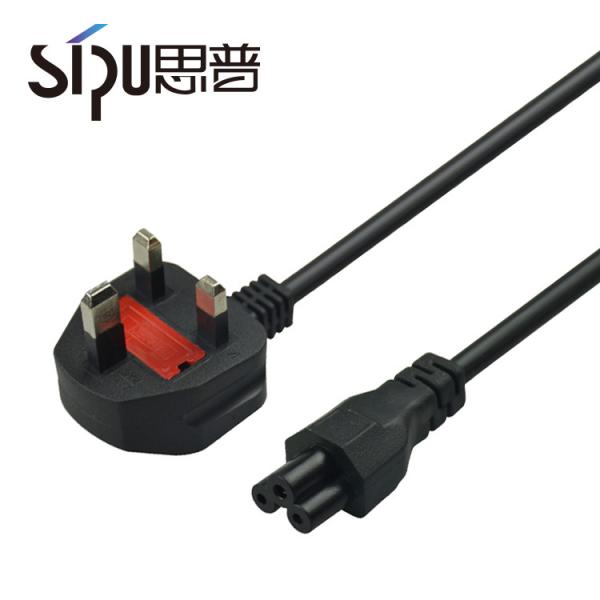 Quality Copper Conductor 3pins Monitor Power Cable Uk C13 Power Cord for sale
