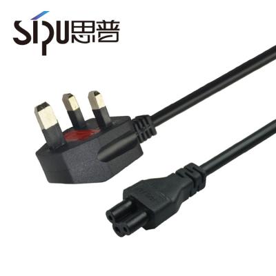中国 SGS 3 脚 AC 電源コード 220v イギリス ラップトップ 電源コード フューズ付き 販売のため