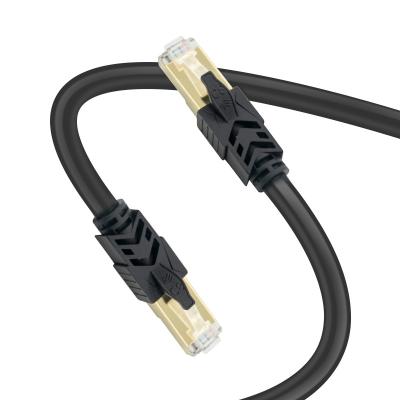 China Custom SFTP Twist Pairs CAT8 Patch Cord RJ45 Ethernet Cable 1M To 10M for sale