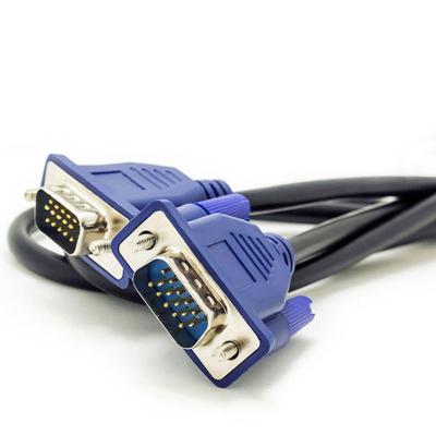 中国 2M VGAモニターケーブル 3+2 男性から男性 VGAケーブル 青いプラグ 販売のため