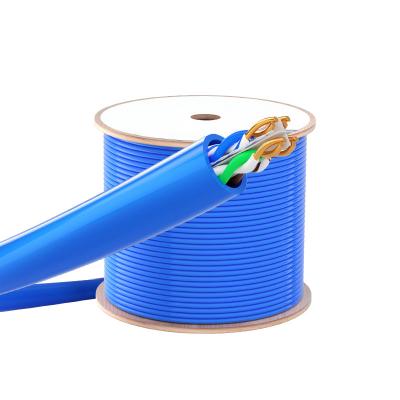 China 305m Cat6 Ethernet LAN Cable 1000ft Solid PVC Blue 23awg 24awg Unshielded UTP Copper for sale