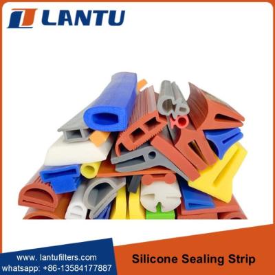China Factory Silicone Cord Extrusion Rubber Seal Profile Silicone Rubber Rod Door Silicone Seal Strip for sale