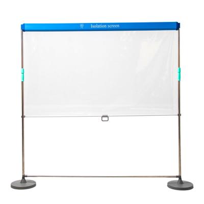 China Airports Hospital Sneeze Guard Protective Isolation Screen With Removable Partition for sale