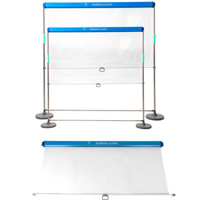 China Customized Sizes Desk Sneeze Guard Plexiglass Shields For Reception Desk for sale
