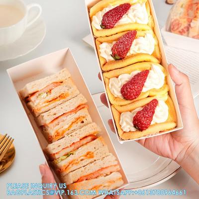 China Boxes With Clear Lids, Disposable Sandwich Boxes Rectangle To Go Food Containers For Bakery Desserts, Strawberries for sale