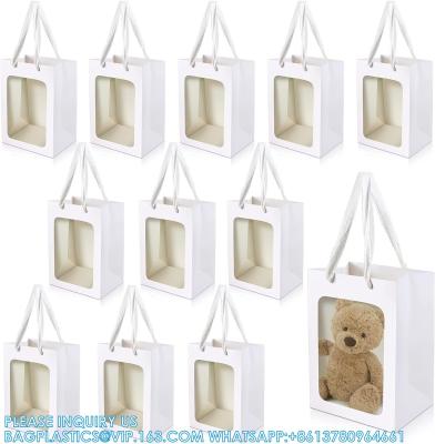 China Bags With Window 10x7x5 Gift Bags For Mother'S Day Proposal Candy Gift, Festival Gift Packaging for sale