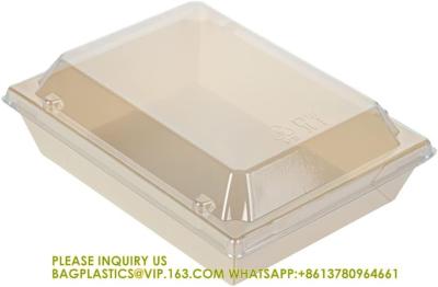 China 20 Oz Short Flare Wooden Containers - Containers Sold Separately, Clear Plastic To Go Box Lids for sale