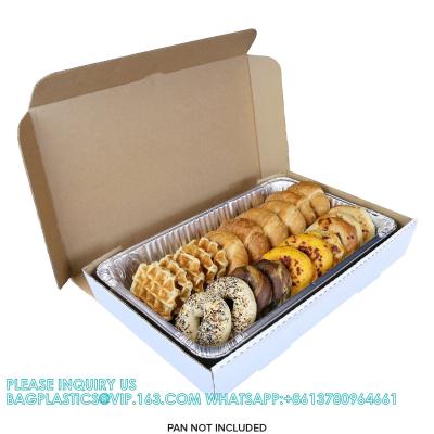 China Full Pan White Corrugated Catering Box, Food Case, Food Box, Corrugated Cardboard Box For Packing, Moving And Storage for sale