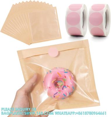 China Heat-Sealable Bakery Bags Wax Paper Cookie Bags For Packaging Bag Baked Paper Bread Bags Kraft Paper Food Bags for sale