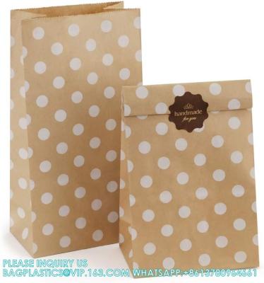 China Bolsas de papel Kraft, bolsas de manchas de galletas, bolsas de comida, bolsas de pan, bolsas de arte, bolsas de almuerzo marrón de papel Kraft 100% reciclado en venta