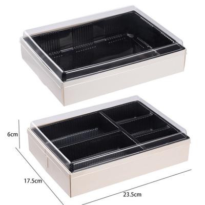 China Disposable Biodegradable Fast Food Box, High Grade Commercial Sushi Wooden Box Salad Packing Box for sale