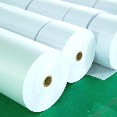 China Papel de liberación de alta calidad en rollo pequeño Papel revestido/papel de silicona Jumbo Roll/Pe Embalaje de alimentos Silicona Kraft blanco en venta