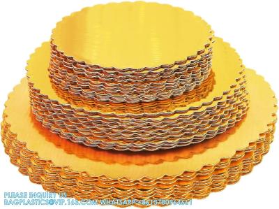 China Tablas redondas de tarta, tablas de base de cartón circular, 8, 10 y 12 pulgadas. en venta