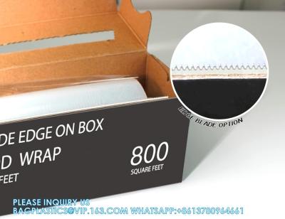China Biodegradable Food Wrap- 1600 SQ. FT. Recyclable, Sustainable Optional Slide Cutter Included, Extra Cling And No Mess for sale