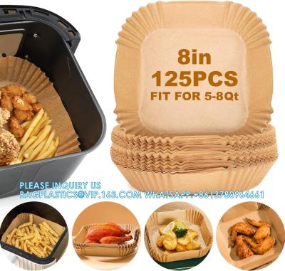 China Air Fryer Paper Liners,125Pcs Parchment Paper, Air Fryer Disposable Paper Liner For Microwave, Air Fryer Liner for sale