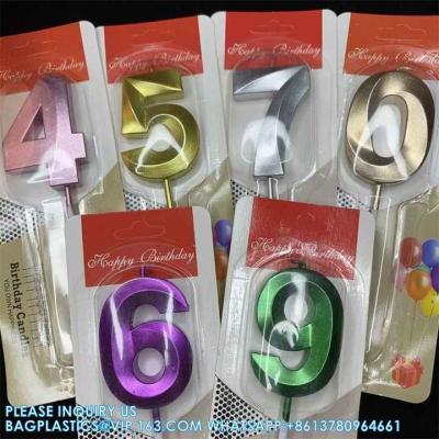 China Colorful Happy Creative Birthday Number Sparkler Candle Cake Decoration Supplies Wedding Party Paraffin Wax Lucky for sale