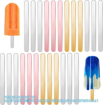 China 4.5 Inch Acrylic Sticks, Reusable Ice Cream Sticks, Ice Cream Sticks, Cake Molds, Mini Ice Cream Sticks, Cake Sticks for sale
