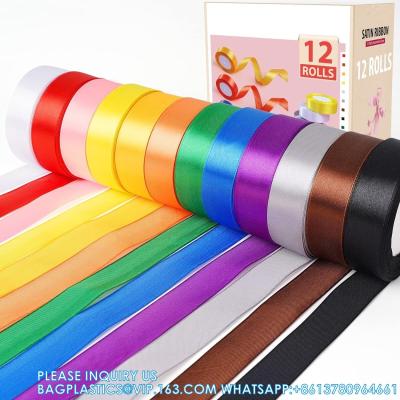 China Satin Ribbon Fabric Ribbon Silk Ribbon Embellish Ribbon Rolls, 2/5