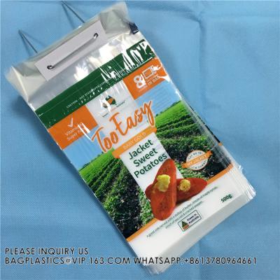 China Wicket Bag For Vegetable Packaging Factory Recycle PE laminated PET vegetable bag, fruit pouch, bread bag pack for sale