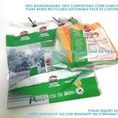 China Customized Print Logo Size Pla Cellophane Loaf Bags Recycled Printing CPP LDPE Packing Transparent Packing for sale
