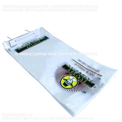 China Recycled LDPE Material Plastic Bag With Wire And Printing Bakery Product Packaging Good Quality Wicket Bag for sale