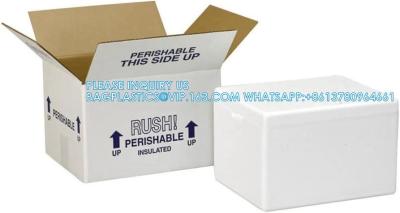 China 10L Polystyrene White Foam Styrofoam Cooler Box Styrofoam Box Fish EPS Packing Products Extra Large Styrofoam Box for sale