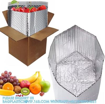 China Foil Insulated Box Liners for 12x12x12 Box Size -Pack of 5 Insulated Shipping Boxes for Frozen Food -Double-Sided for sale