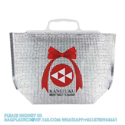 China Wholesale Disposable Food Delivery Aluminum Foil Cooler Thermal Insulation Bag Pack Cooler Insulated Foil Bag for sale
