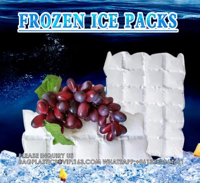 China Envases de hielo absorción de hojas de agua tela reutilizable congelador hielo seco envases fríos envases de gel para la entrega de alimentos frescos en venta