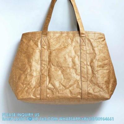 China Eco-Friendly Reusable Grocery Paper handlebag Shopping Bag Tyvek Tote Bag sustainable Washable Shoulder Bag for sale