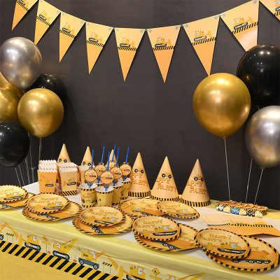 Китай Инженерный автомобиль Детская столовая посуда на вечеринку по случаю дня рождения Комплект для 8 человек На вечеринку по случаю дня рождения продается