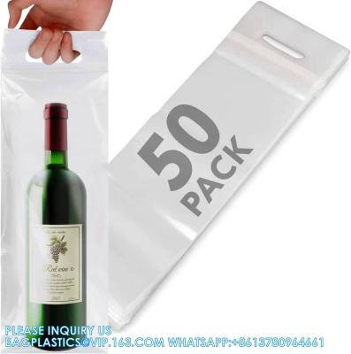 China Wine Bags wine package With Handles For Restaurants, Bars, Travel, And Housewarming Gifts Tamper Proof Seal for sale