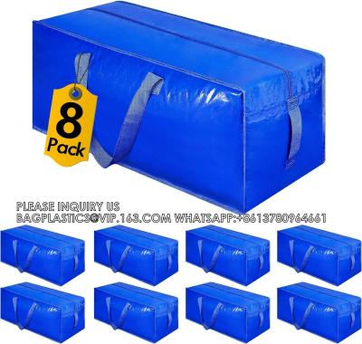 China Extra Large Moving Bags, Heavy Duty Storage Bags W/Strong Handle & Zippers, Storage Tote For Space Saving for sale
