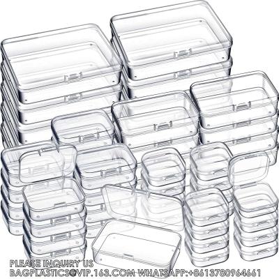 China Storage Containers Rectangular Empty Small Plastic Containers For Small Items Art Craft Jewelry Projects for sale