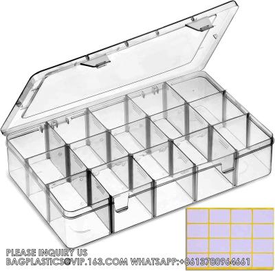 China Girds Clear Plastic Organizer Box Storage For Washi Tape Tackle Box Jewelry Crafts Organizer, Container for sale