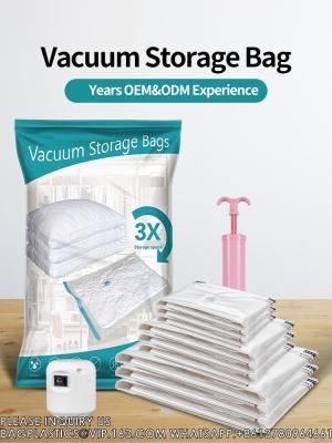 Китай Фабричная цена Эко-дружественный сберегающий пространство сжатый пакет вакуумный пакет для хранения с насосом для одежды матрас продается