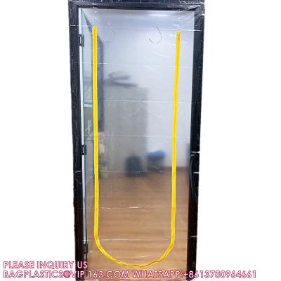 China Sewing Zipper Door For Dust Barrier Zipwall Plastic zipper door dust barrier door U shape Dust Barrier Protection Kit for sale