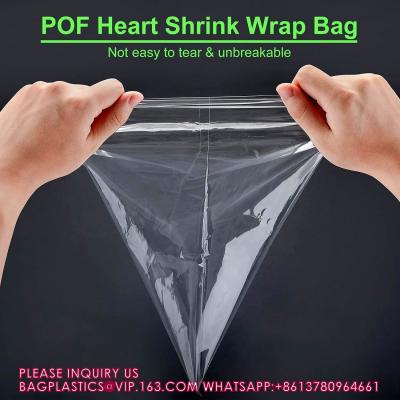 China Sustainable Heat Shrink Wrap Bags POF Heat Shrink Wrap For Homemade DIY Packaging Soap Candle Bath for sale