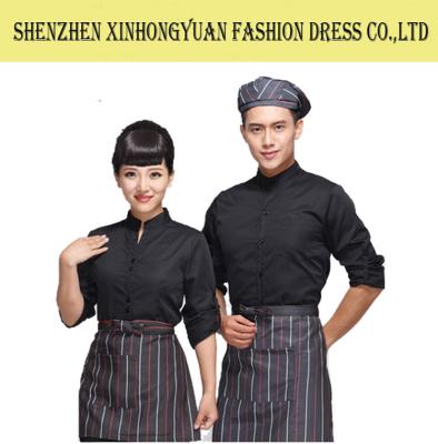 China Los uniformes de encargo del personal del hotel/el uniforme del camarero del hotel/el personal unisex de la barra uniforma en venta